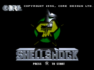Shellshock title screen for Playstation